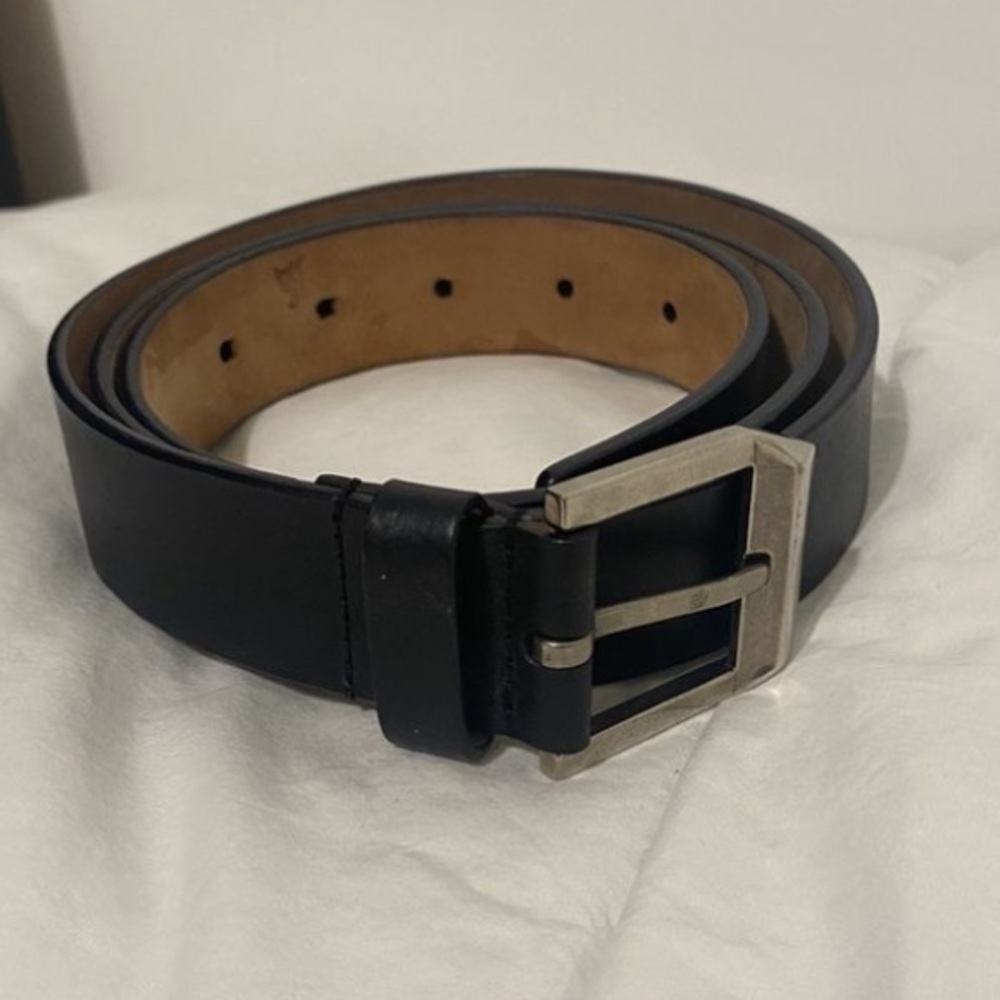 Givenchy Black Calfskin Leather Belt